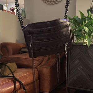 Rebecca Minkoff Dark Purple Mini MAC Bag